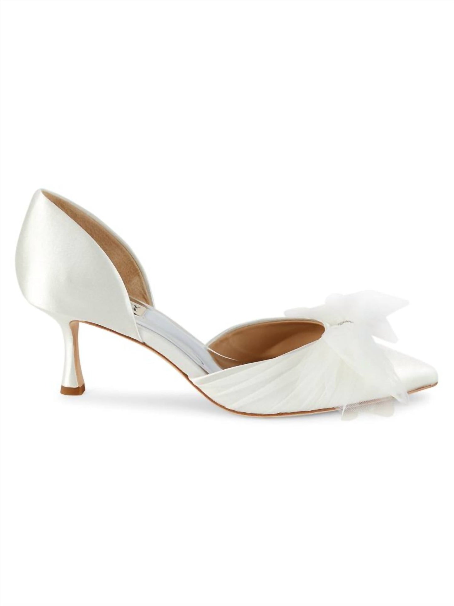 Badgley Mischka - WOMEN METALLIC FESTIVE EMBELLISHED BOW PUMPS