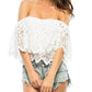 Jen'S Pirate Booty - Off The Shoulder Eyelet Crop Top