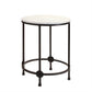 Round Marble Top Accent Table (Set of 2)
