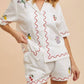 In-Loom - Avery Embroidered Short Set