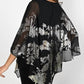 Frank Lyman - Gold Floral Overlay Top - 229212