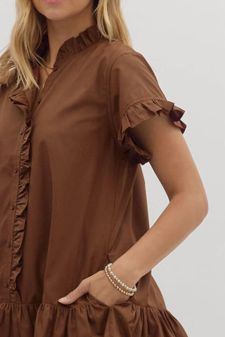 Entro - Hazel Ruffle Mini Dress