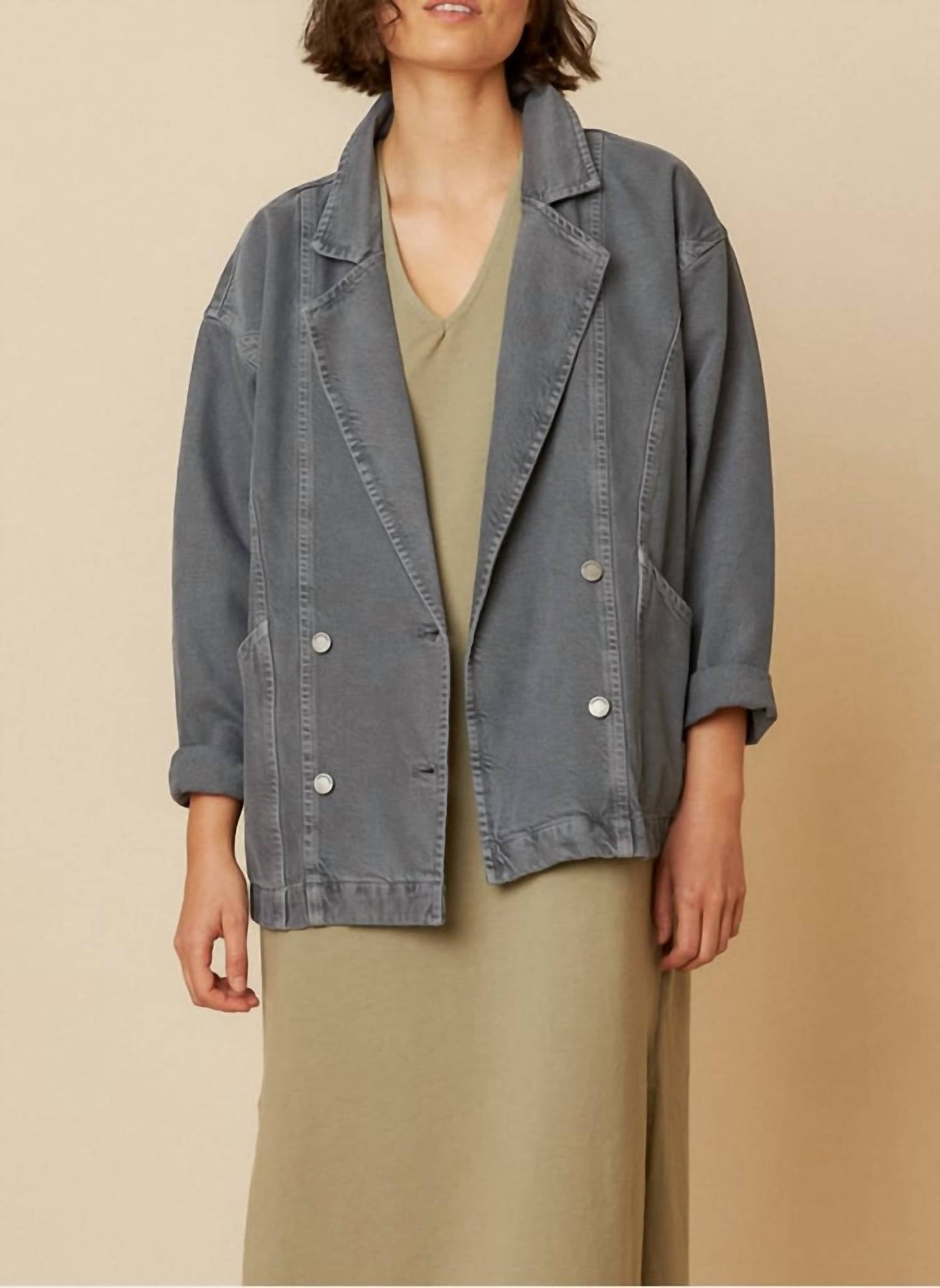 Indi & Cold - Women's Retro Garment Dyed Jacket