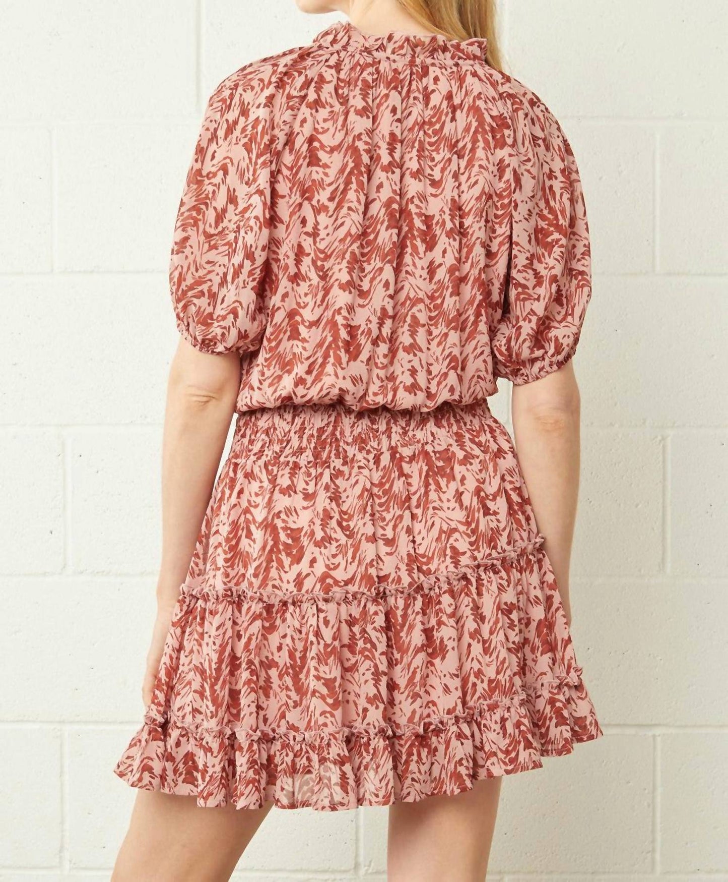 Entro - Smocked Tiered Dress