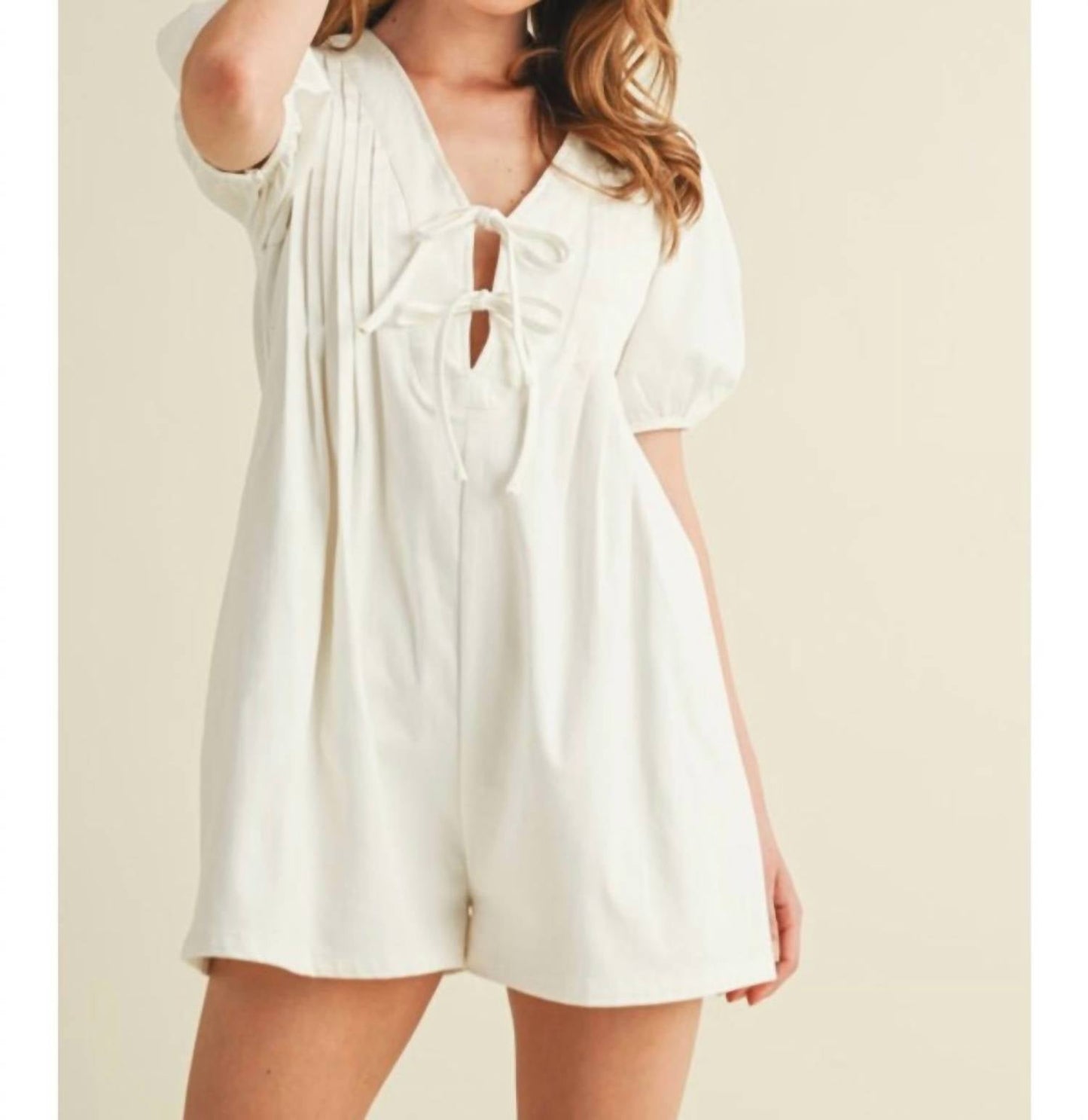 Cloud Ten - Front Tie Romper