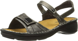 Naot Women's Papaya Wedge Sandal Metal Leather Size 36 M EU