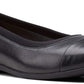 Clarks Women's Un Darcey Cap 2 Ballet Flat Black