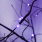 3 Pc Illuminated Halloween Tree with Purple LED Glow