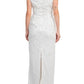 Adrianna Papell - Off The Shoulder Sequined Beaded Column Mesh Dress