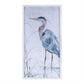 Framed lake heron bird wall print (set of 2)