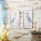 Framed lake heron bird wall print (set of 2)