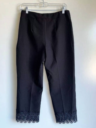 Frank Lyman - Lace Trim Woven Pant