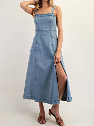Mable - Jeanine Denim Midi Dress