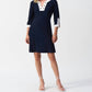 Joseph Ribkoff - Colour Block Knee Length Dress