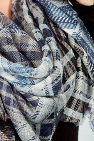 Echo - Patched Plaid Wrap