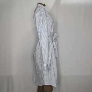 Brooks Brothers - Women's Cotton Striped Long Sleeve Shirt Dress