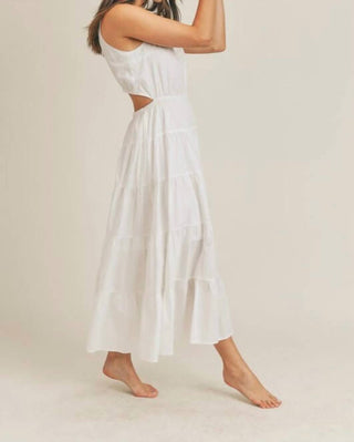 &Merci - Elastic Waist Side Cut Out Maxi Dress