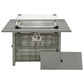 K&K 43' Propane Gas Fire Pit Table, Grey