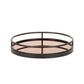 Mirror tray with modern metal frame (set of 2)