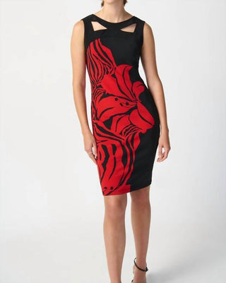 Joseph Ribkoff - Floral Crochet Dress