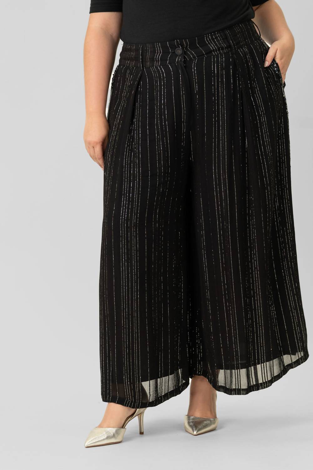 La Fuori - Wide Leg Sequins Trouser