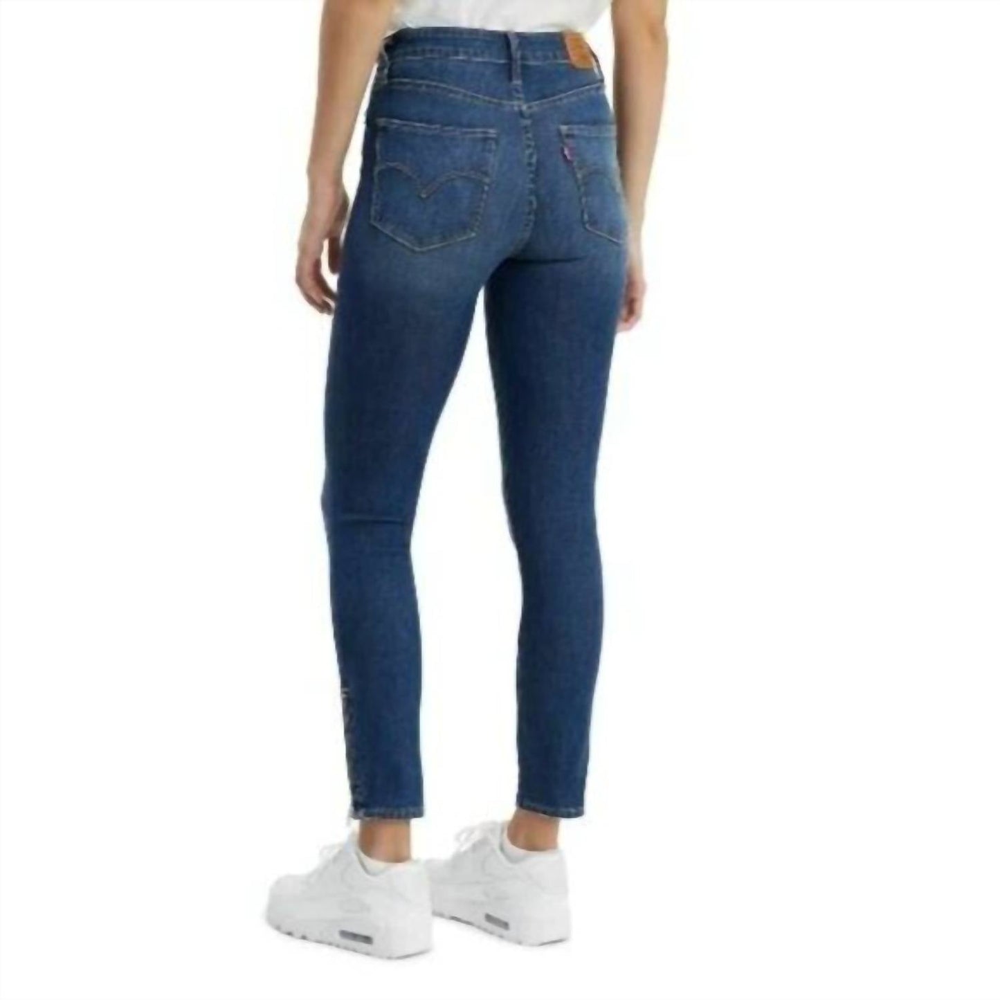Levi'S - 721 High Rise Denim Ankle Zip Medium Wash Skinny Jeans