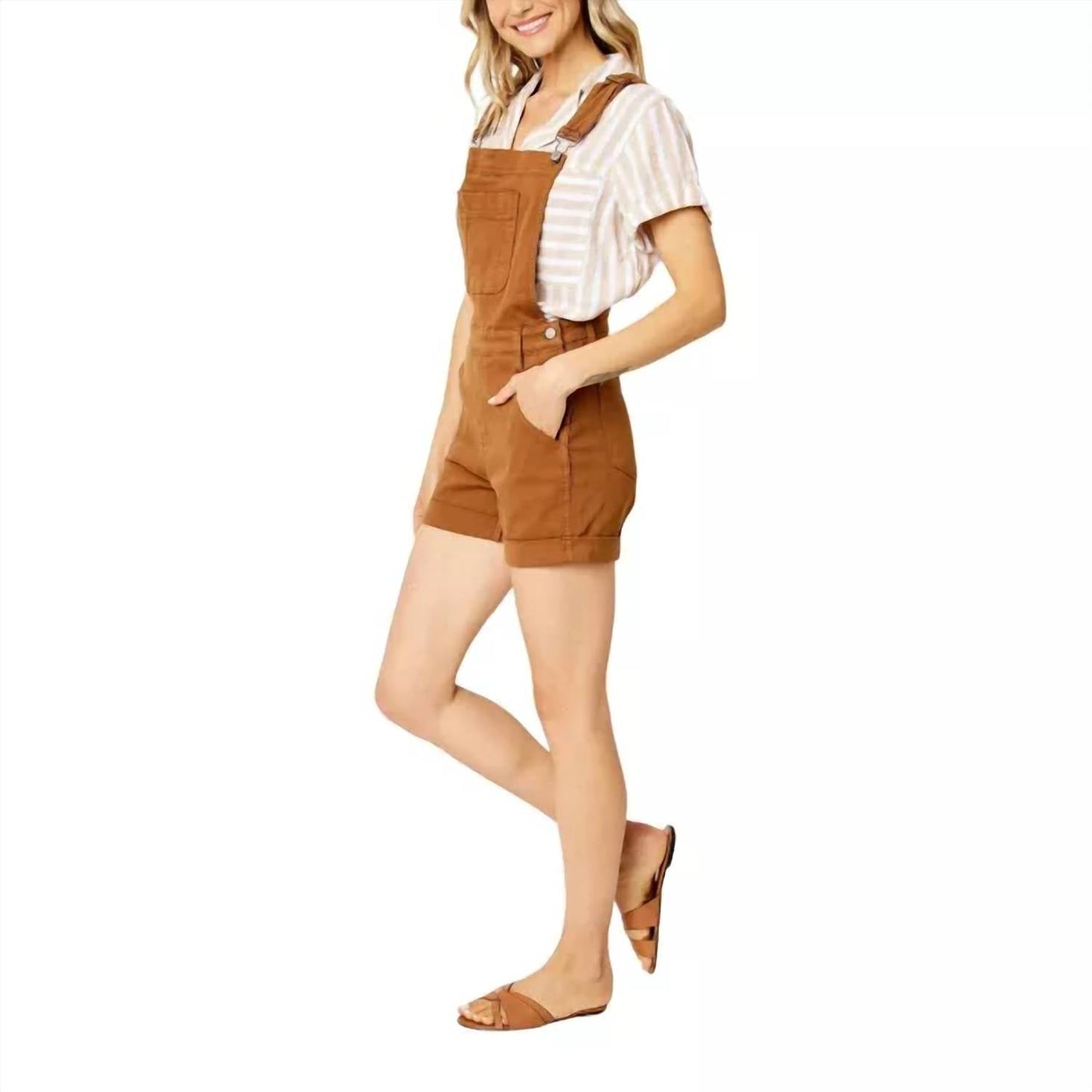 Judy Blue - Pomona Beach Overall Shorts