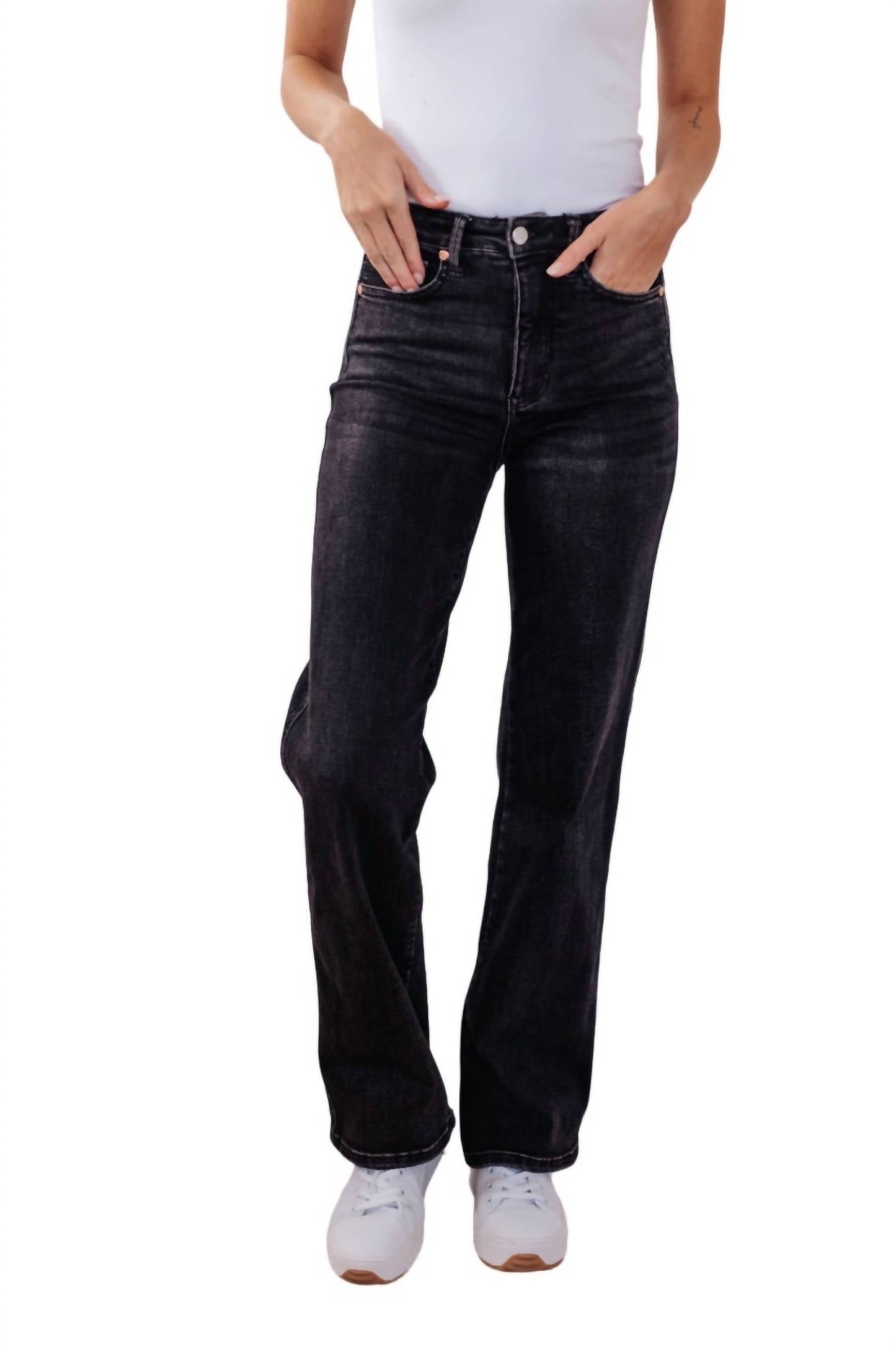 Judy Blue - High Rise Control Top Straight Jeans