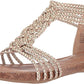 Adam Tucker Women's Nakira5 Flat Rose Gold Yellow Size 6 B(M) Us