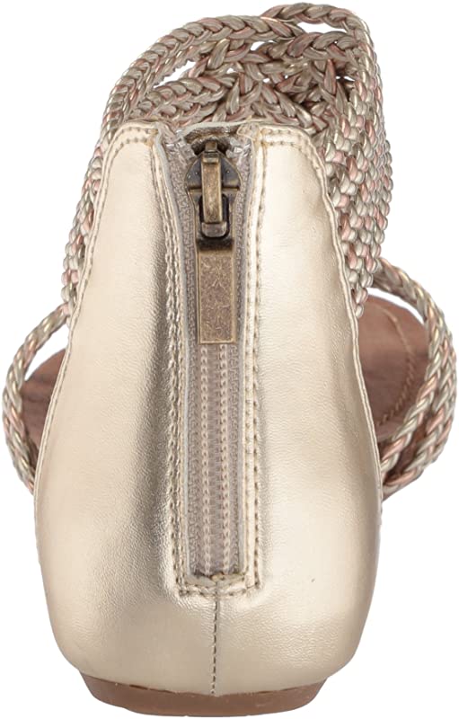 Adam Tucker Women's Nakira5 Flat Rose Gold Yellow Size 6 B(M) Us