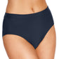 Swim Solutions Women's Mid Rise Bikini Bottoms Swimsuit Blue