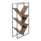 3-Tier Contemporary Bookshelf with Reclaimed Wood Finish