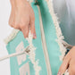 Judson & Co. - Women's Canvas Tote Bag With "beach" Embroidered