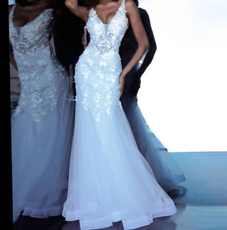 Jovani - Godet Long Dress