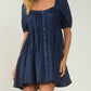 Elan - Tiered Button Dress