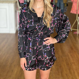 Elan - Cassie Long Sleeve Romper