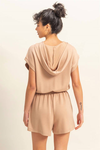 Double Zero - Hooded Short Romper