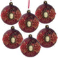 Decorative Hanging Ball Christmas Tree Ornaments For Holiday Decorations Set of 6