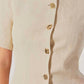 Astr - Saige Cutaway Linen Blend Jacket