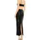 Ieena For Mac Duggal - Cutout Waist Sequin Midi Dress