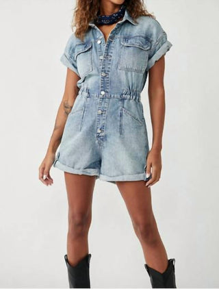 Free People - Women's Marci Cuffed Shortalls