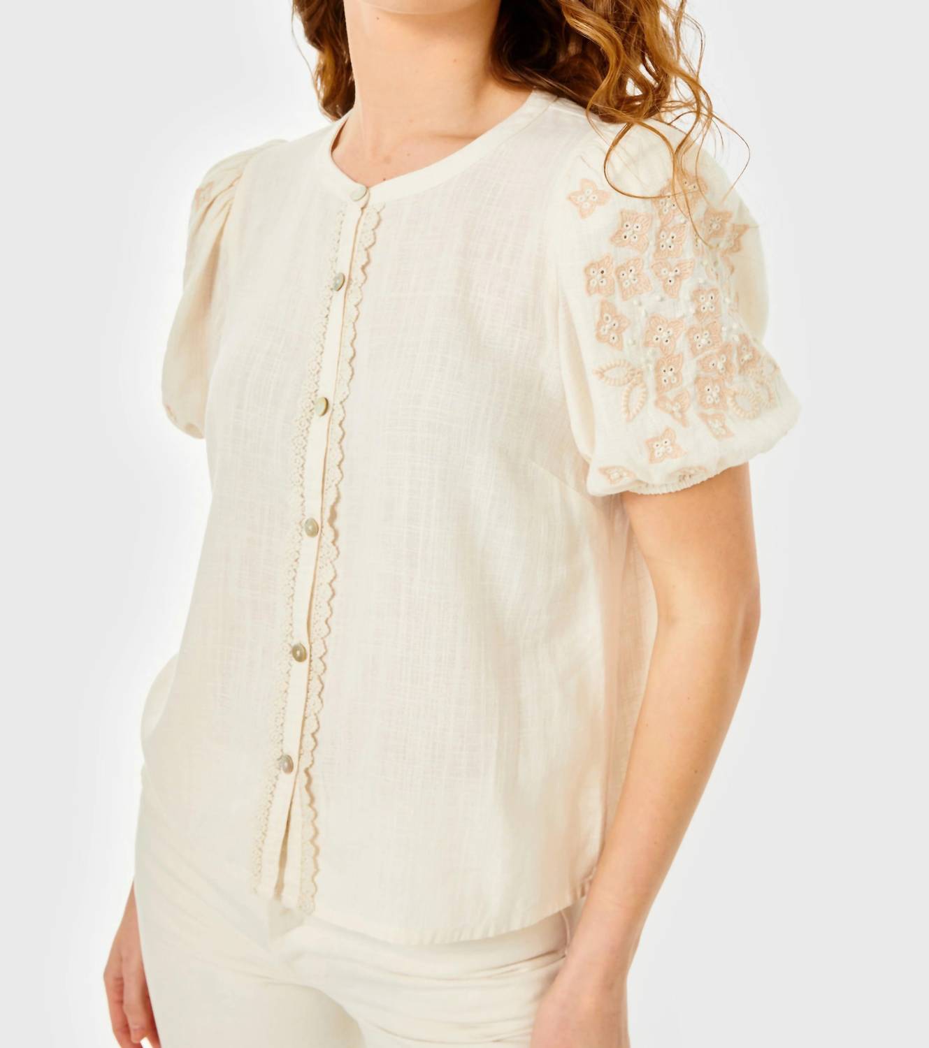 Cartolina Nantucket - Adeline Linen Top