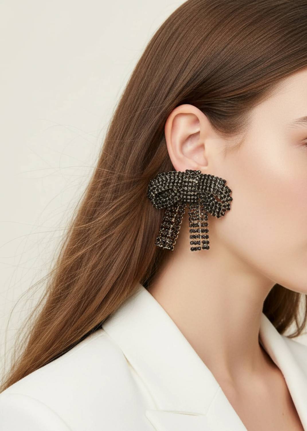 Accessory Concierge - Gemstone Bow Earrings
