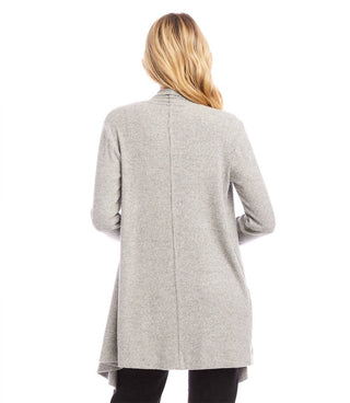 Karen Kane - Ribbed Drape Front Cardigan