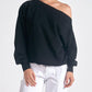 Elan - Long Sleeve Off Shoulder Top