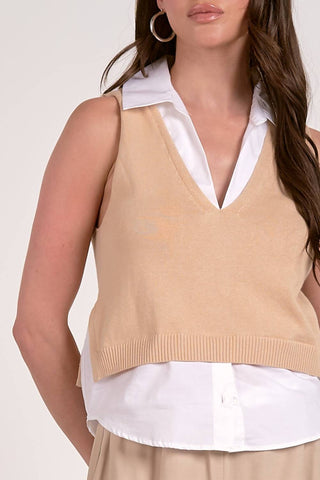 Elan - V-neck Layered Sweater