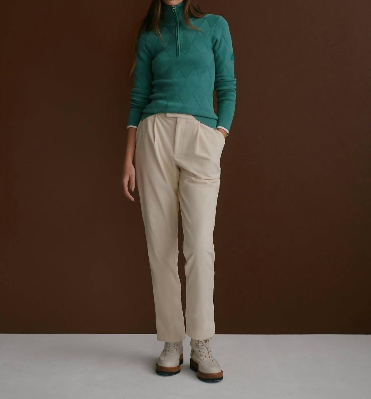 Varley - Lawson Half Zip Knit Top