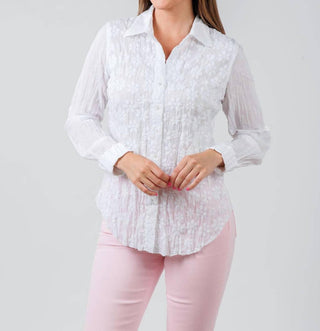 Cino - Daisy Embroidered Shirt