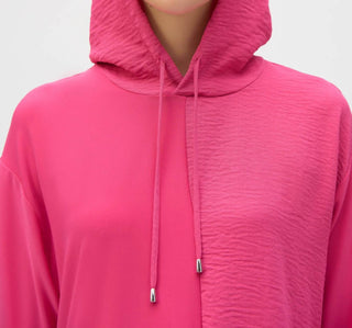 Joseph Ribkoff - Hooded Short Sleeve Boxy Top