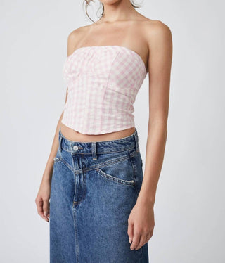 Free People - Leilani Gingham Tube Top